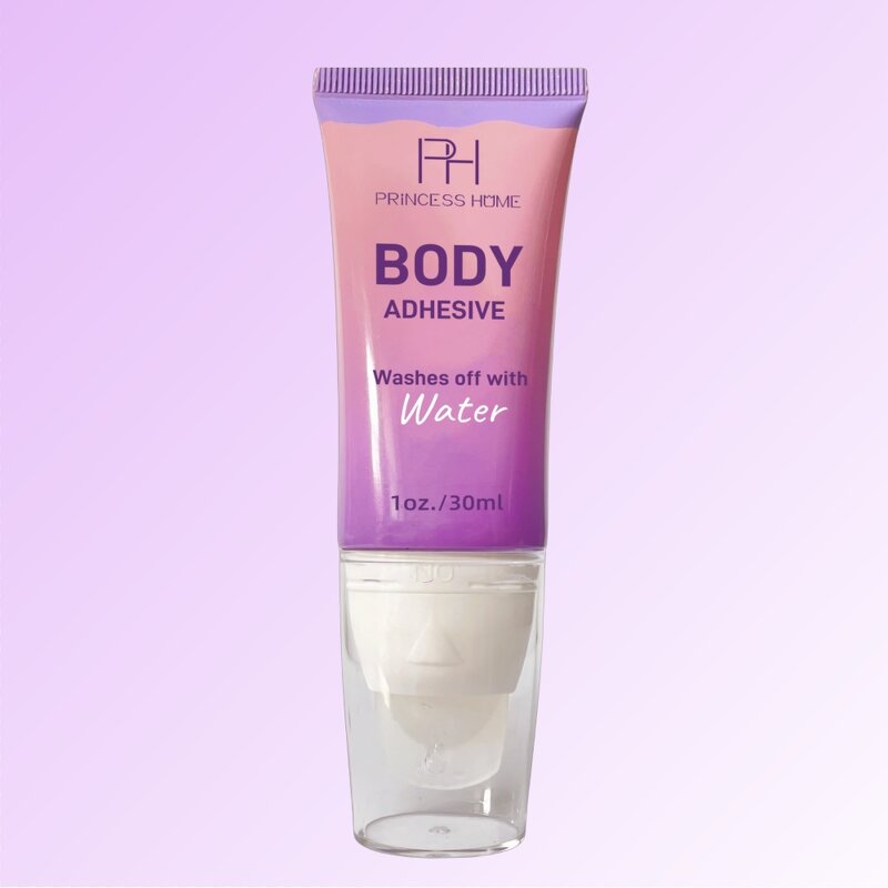Body Adhesive Glue Manufacturer - New Arrivals Custom Logo 30ml Non Toxic Long Lasting Washable Oily Dry Skin