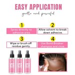 Lace Remover Manufacturer - 118ml Bond & Tape Solvent Residue Remover Hair Replacement Wig Tape