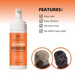 Lace Cleanser Foam Manufacturer - OEM 200ml Fast Frontal Wig Cleaner Gentle Renew Wig Hair System