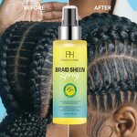 Braid Sheen Spray Manufacturer - Custom Logo Bulk Extra Hold Dry Fast Long Lasting 120ML Unisex