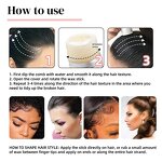 Wax Stick Manufacturer - Custom Logo 75g Convenient Edge Control Gel Not Greasy No Residue