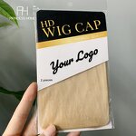 Wig Cap Manufacturer - Custom Logo One Size Fits All Strong Elastic Invisible HD 2pcs/bag