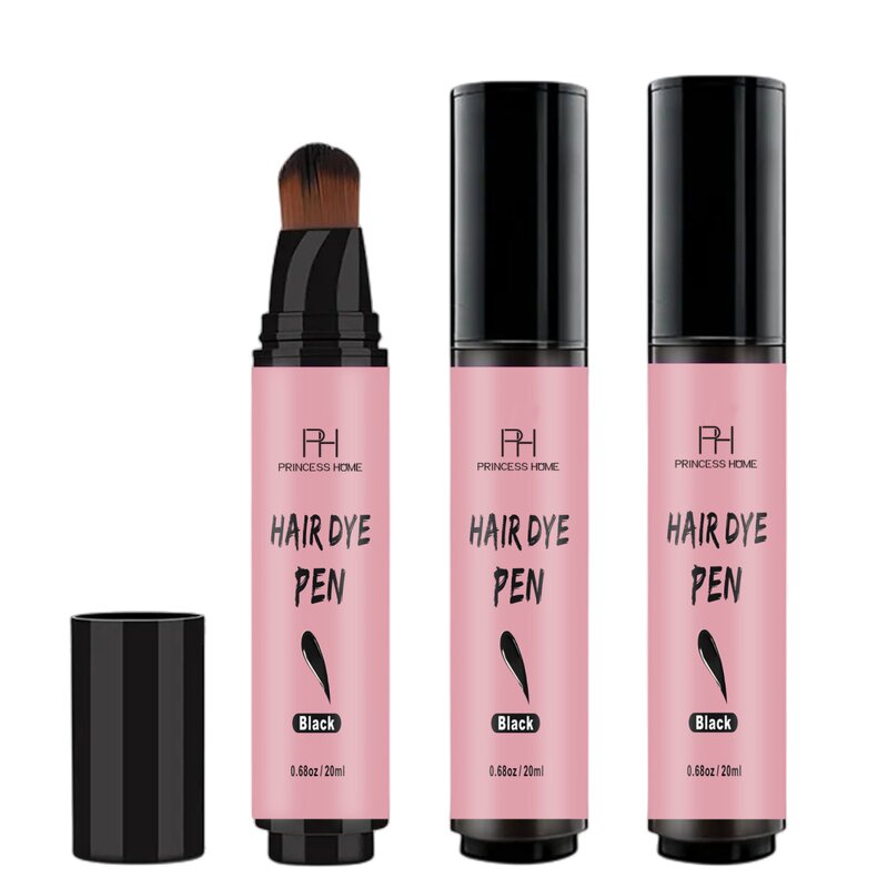 Hair Dye Pen Manufacturer - 20ML Private Label Lasting Hold Natural Herbal Vegan Cover Gray Hair