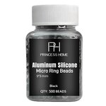 Hair Extension Beads Manufacturer - Custom 1000pcs 5.0 mm Silicone Lined Human Hair Extensions Beads