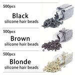 Hair Extension Beads Manufacturer - Custom 1000pcs 5.0 mm Silicone Lined Human Hair Extensions Beads