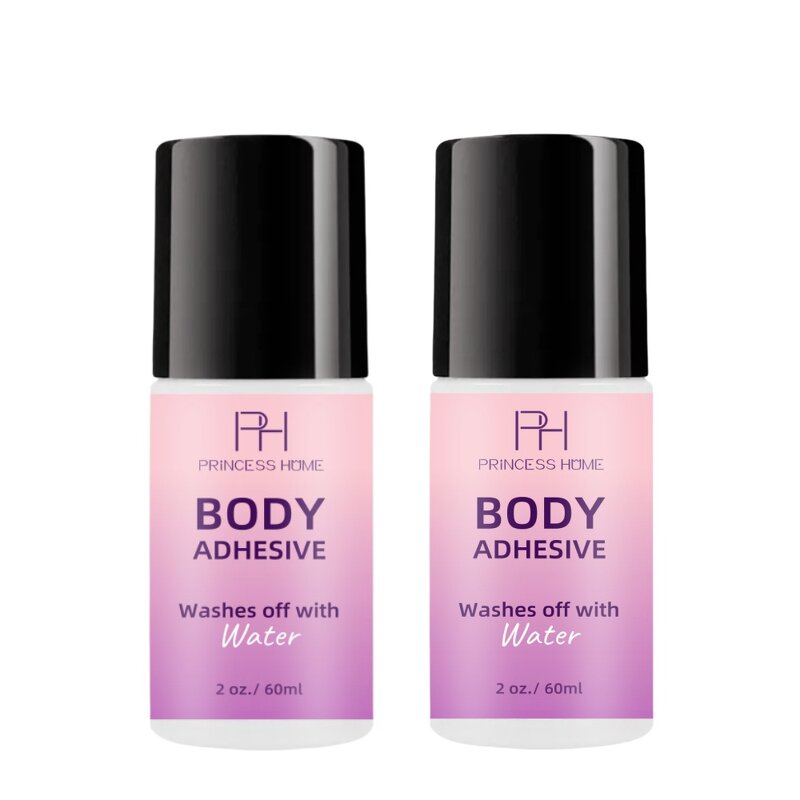 Body Adhesive Glue Manufacturer - Custom Logo Premium Roll on Liquid Fashion Tape Dancers 2oz Sweat Resistant