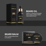 Beard Balm Manufacturer - Soothing Beard Growth Balm - Sandalwood Scent Men Personal Care Products OEM Private Label