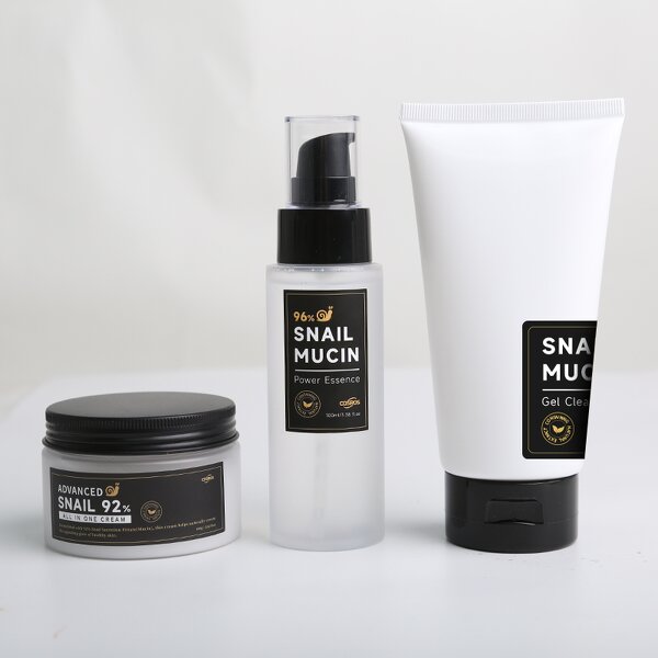Skincare Set Manufacturer - Snail Mucin 3 Pcs - Essence Cream Eye Cream 24K Gold Serum Fine Line Reduction