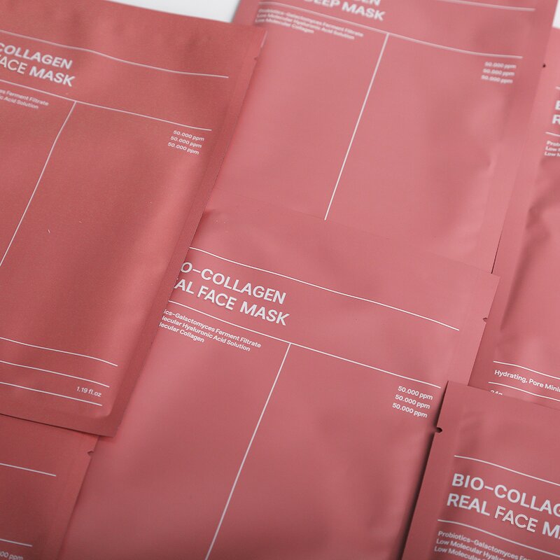 Collagen Face Mask Manufacturer - Bio Collagen Hydrogel Sheet - Overnight Hydrating Repair Korean Skincare OEM