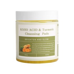 Cleansing Pad Manufacturer - Kojic Acid Turmeric - Exfoliating Scrub Oil Balance Skin 50 Count Private Label OEM