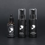 Beard Grooming Kit Manufacturer - Oil Balm Comb Brush - Healthy Facial Hair Beard Maintenance Solution