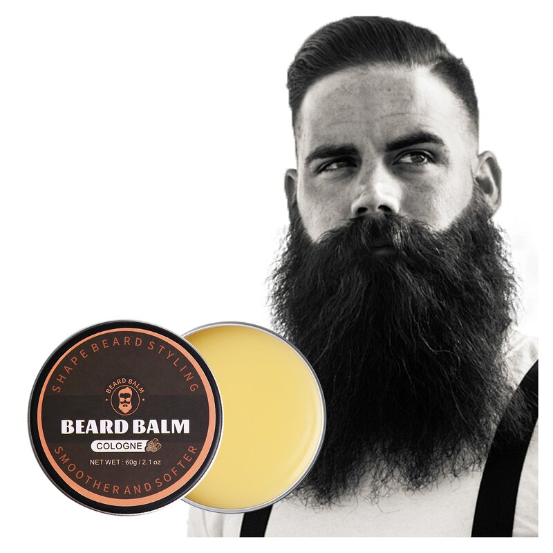 Beard Care Kit Manufacturer - Soothing Beard Conditioner Balm Sets - Mustache Black Men Skincare OEM