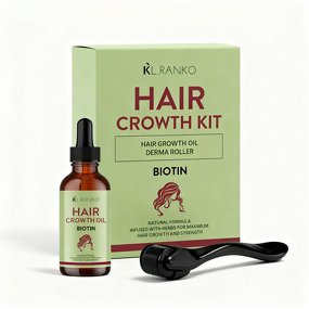 Hair Growth Oil Kit Manufacturer - Biotin Rosemary Castor Argan Batana - Thicker Fuller Hair Women OEM