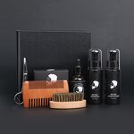 Beard Care Kit Manufacturer - Shampoo Oil Balm Comb Scissors - Men Beard Grooming Father's Day Gift