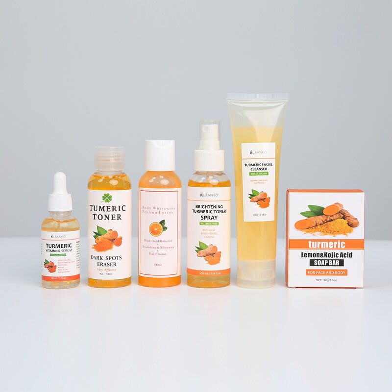 Skincare Set Manufacturer - Turmeric Skincare Serum Toner - Brightening Tone-Correcting Radiant Skin Routine