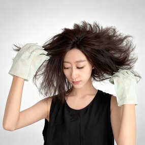 Hair Cleaning Glove Manufacturer - Oil Removal Quick Clean - Volumizing Portable No Rinse Hair Care Oily Hair