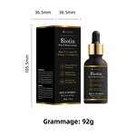 Beard Growth Oil Manufacturer - Biotin Rosemary Ginger Serum - Men Hair Loss Regrowth Private Label
