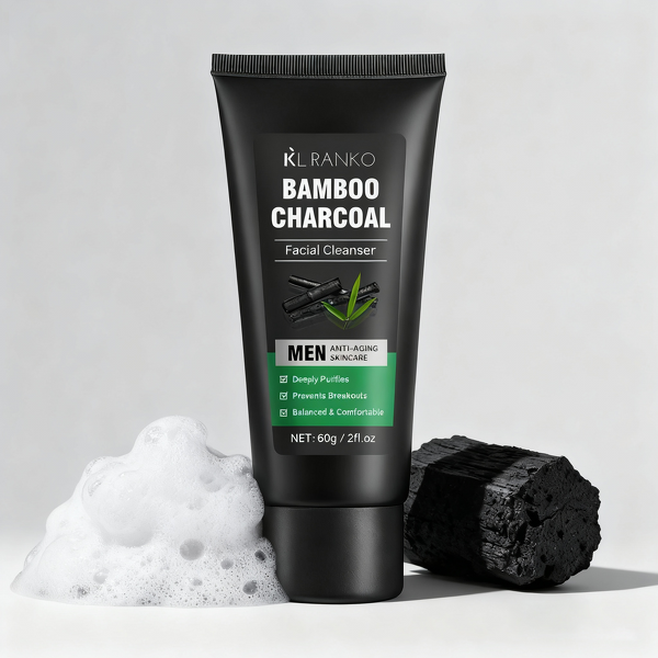 Face Wash Manufacturer - Bamboo Charcoal Men - Deep Cleansing Oil Control Acne-Prone Skin OEM