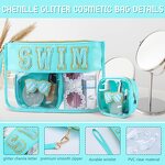 Makeup Bag Manufacturer - Large Capacity Travel Wash Bag Zipper Clear Transparent PVC Football Purse