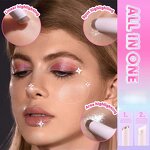 Highlighter Stick Manufacturer - Blendable Lightweight Jelly Shimmer Eyeshadow Private Label Vegan Sparkle Crystal