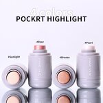 Blush Stick Manufacturer - Page Vine Pocket Four-color Lip and Cheek Glow Stick Highlights Natural