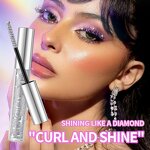 Eyelash Mascara Manufacturer - Qiciy Waterproof Long Lasting Thick Curling Glitter Silver Yellow Purple Colorful