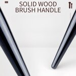 Eyeshadow Brush Manufacturer - New Style Custom Logo Synthetic Wood Handle with Soft Black Hair for Large