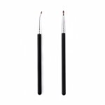 Eyeliner Brush Manufacturer - Fine Angled Precision Gel Synthetic Bristles Plastic Handle Ultra Thin Slanted