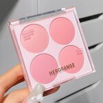 Blush Powder Palette Manufacturer - High Quality Colorful Sweet 4 Color Natural Matte White Cheek