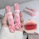 Lip Gloss Manufacturer - Cute Pink Bear 6 Colors Non Sticky Long Lasting Waterproof Velvet Matte