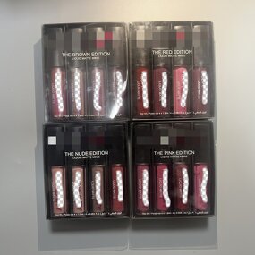 Lip Gloss Set Manufacturer - High Quality 4in1 Set of Long-Lasting Matte Velvet & Lip Glaze Waterproof Travel