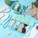 Makeup Bag Manufacturer - Large Capacity Travel Wash Bag Zipper Clear Transparent PVC Football Purse