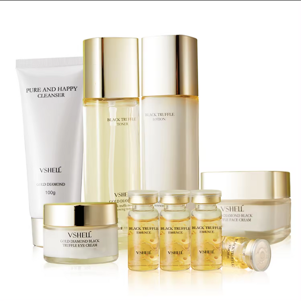 Skincare Gift Set Manufacturer - Korean Anti-Wrinkle 9-Piece Black Truffle Lightening Serum Salicylic Acid Eye Cream Hyaluronic Acid