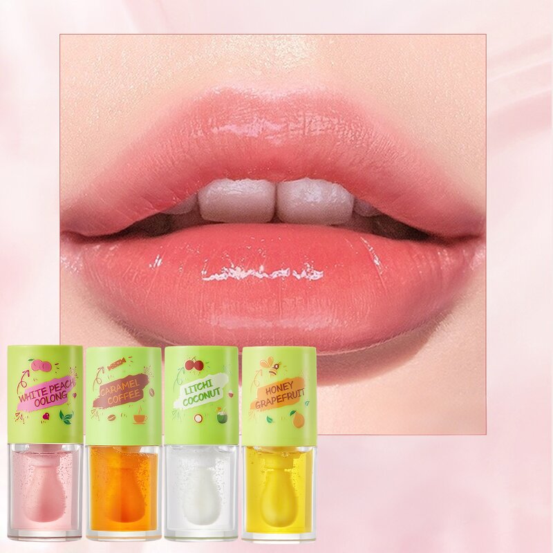 Lip Oil Manufacturer - Customizable Vegan Fruit-Tinted Moisturizing Hydrating Vitamin C Organic Lip Gloss Private Label