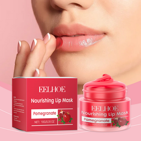 Lip Mask Manufacturer - Private Label Eelhoe Moisturizing Organic Glycerine Red Pomegranate Crystal Oil Shiny Skin Care