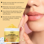 Lip Scrub Manufacturer - HOYGI Turmeric Lemon Cream Oil Moisturizing Organic Lip Balm Whitening Vitamin C Collagen Formula