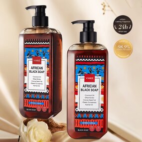 Body Wash Manufacturer - African Ghana Raw Black Vegan Liquid Hand Soap Hair Shampoo Shea Butter Coconut Oil Herbal Whitening