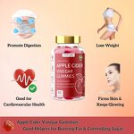 Apple Cider Vinegar Gummies - Flat Tummy For Weight Loss & Natural Flavor