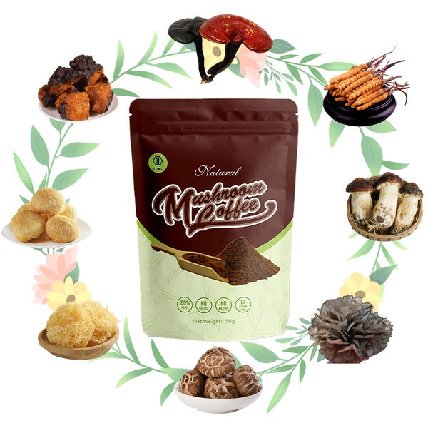 Mushroom Energy Coffee Blend - Black & Sugar Free & Bulk & OEM Service
