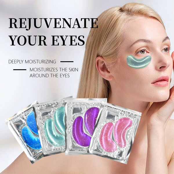 Hydrogel Eye Mask Manufacturer - Hot Selling Seaweed Natural Collagen Eye Mask Gel Pads Herb Under Eye Patches