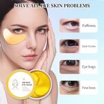 Eye Mask Manufacturer - Custom Whitening Collagen Eye Mask Retinol 24k Gold Vitamin C Hydra-gel Formula