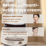 Retinol Eye Cream Manufacturer - Wholesale Private Label Caffeine Anti-Wrinkle Firming Reduce Fine Lines Formula