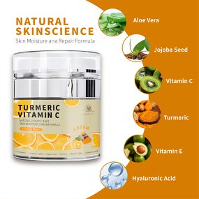 Face Cream Manufacturer - Private Label Turmeric Vitamin C Brightening Anti-Aging Moisturizing Formula
