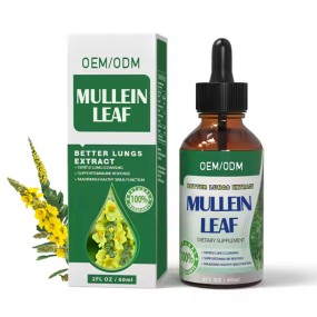 Mullein Leaf Supplement Supplier - Herbal Respiratory Function Custom Formula