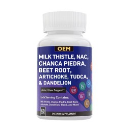 Liver Cleanse Supplement Factory - Herbal Detox Milk Thistle NAC Custom
