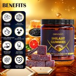 Shilajit Gummies OEM Manufacturer - Gold Dietary Fiber Herbal Supplement Custom