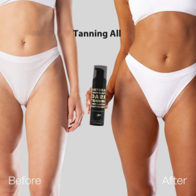 Body Bronzing Cream Supplier - OEM Summer Beach Waterproof Sun-Free Black Mousse