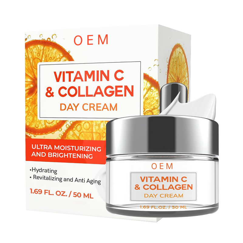 Face Moisturizer Manufacturer - Vitamin C & Collagen for Dull Skin Tightening Brightening All Skin Types
