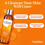 Facial Cleanser Manufacturer - Vitamin C Brightening with Rosehip Oil for Deep Clean Radiant Healthy Skin