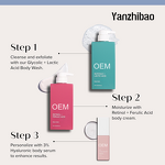 Skin Care Set Manufacturer - Anti-Aging 3PC Retinol Body Cream Exfoliating AHA Foam Wash Hyaluronic Serum